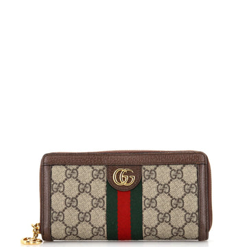 Gucci Ophidia Zip Around Wallet GG Coated Canvas