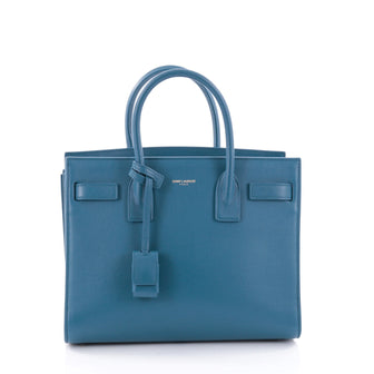  Saint Laurent Sac de Jour NM Handbag Leather Baby Blue 2626001