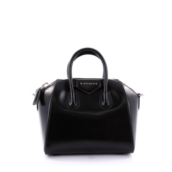 Givenchy Antigona Bag Glazed Leather Mini Black 2626002