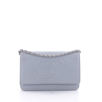 Chanel Timeless Wallet on Chain Caviar Blue 2626101