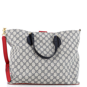 Gucci Convertible Soft Tote GG Coated Canvas Medium