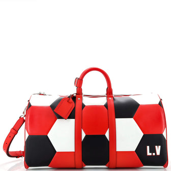 Louis Vuitton Keepall Bandouliere Bag Limited Edition FIFA World Cup Epi Leather 50