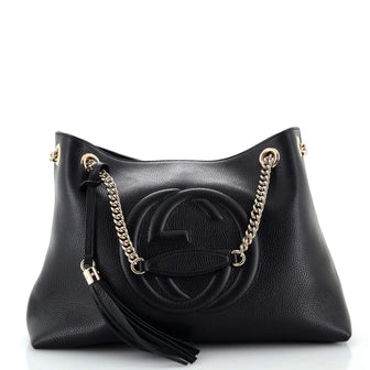 Gucci Soho Chain Strap Shoulder Bag (Outlet) Leather Medium