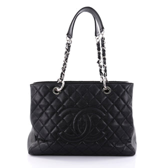 Chanel Grand Shopping Tote Quilted Caviar Black 2627404