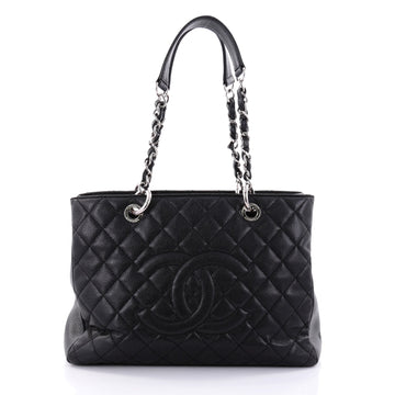 Chanel Grand Shopping Tote Quilted Caviar Black 2627404