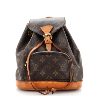 Louis Vuitton Vintage Montsouris Backpack Monogram Canvas PM