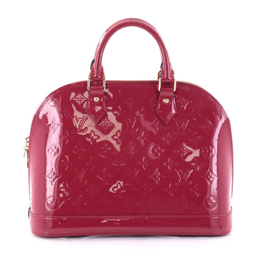 Louis Vuitton Alma Handbag Monogram Vernis PM Pink 2629001