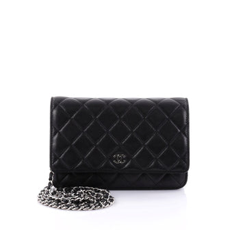 Chanel Wallet on Chain Quilted Lambskin Black 2630105