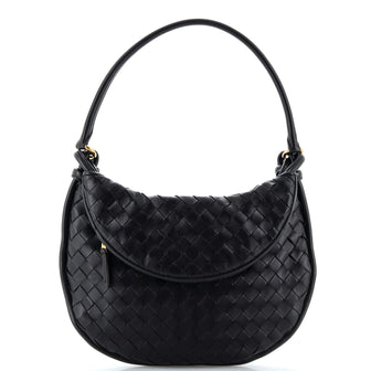 Bottega Veneta Gemelli Shoulder Bag Intrecciato Leather Medium