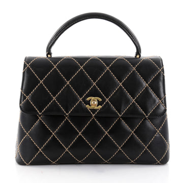 Chanel Surpique Classic Top Handle Flap Bag Quilted 2631201