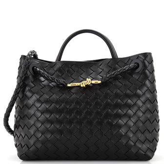 Bottega Veneta Andiamo Top Handle Bag Intrecciato Nappa Medium