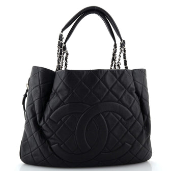 Chanel Timeless Classic Shopping Tote Quilted Caviar XL