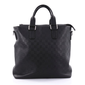 Louis Vuitton Daily Handbag Damier Infini Leather Black 2632502