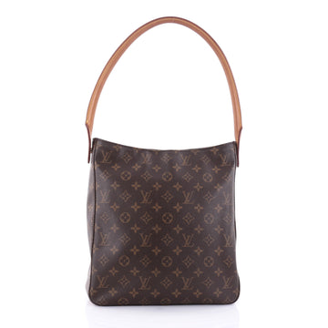 Louis Vuitton Looping Handbag Monogram Canvas GM Brown 2632603