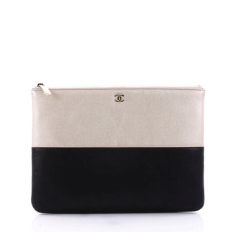 Chanel Bicolor O Case Clutch Caviar and Iridescent 2632605