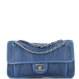 Chanel Up In The Air Flap Bag Perforated Leather Medium