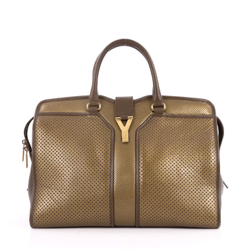 Saint Laurent Chyc Cabas Tote Perforated Leather Large 2633301