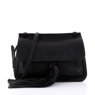Gucci Bamboo Daily Flap Bag Leather Black 2635401