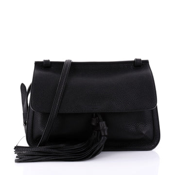 Gucci Bamboo Daily Flap Bag Leather Black 2635401