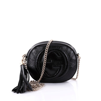 Gucci Soho Chain Bag Patent Mini Black 2635402
