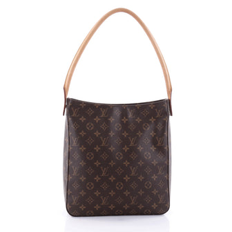 Louis Vuitton Looping Handbag Monogram Canvas GM Brown 2636505