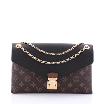 Louis Vuitton Pallas Chain Shoulder Bag Monogram Canvas and Calf Leather Brown 2637201