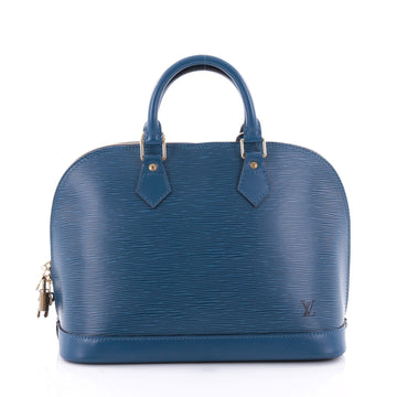 Louis Vuitton Vintage Alma Handbag Epi Leather PM Blue 2637502