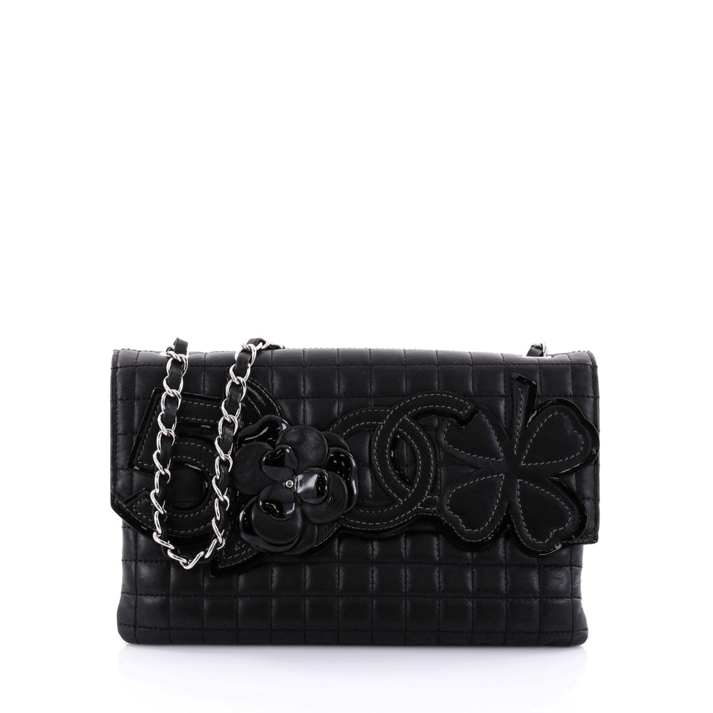 Buy Chanel Camellia No.5 Chain Flap Bag Quilted Lambskin 2637602