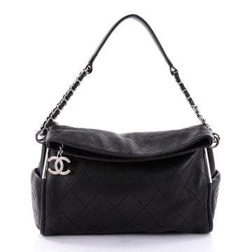 Chanel Ultimate Soft Hobo Quilted Leather Medium Black 2637704
