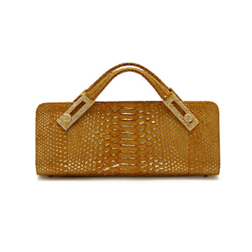 Judith Leiber Clutch Long Snakeskin