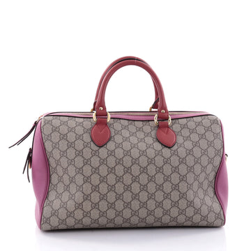 Gucci Convertible Boston Bag GG Coated Canvas Medium Brown 2641901