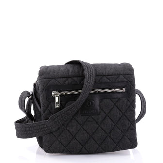 Chanel Coco Cocoon Messenger Bag Quilted Denim Medium 2645202