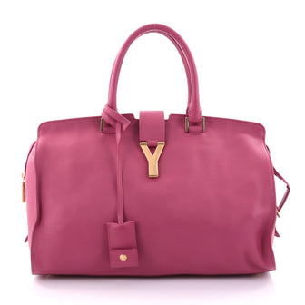 Saint Laurent Classic Y Cabas Leather Medium Pink 2645701