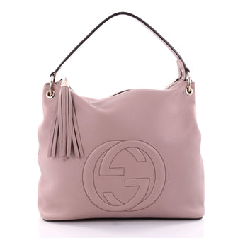 Gucci Soho Convertible Hobo Leather Large Pink 2645702