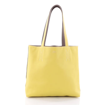 Hermes Double Sens Tote Veau Sikkim 36 Yellow 2646001