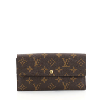 Louis Vuitton Sarah Wallet Monogram Canvas Brown 2647001