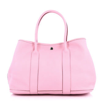 Hermes Garden Party Tote Leather 36 Pink 2651405
