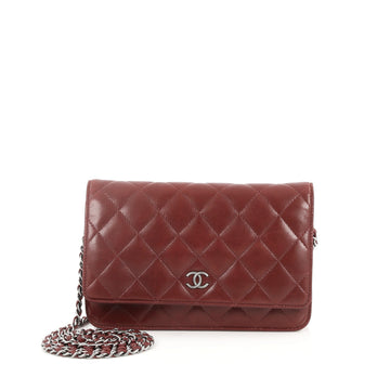 Chanel Wallet on Chain Quilted Lambskin Red 2653801
