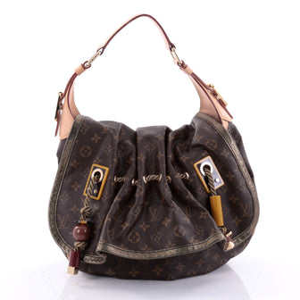 Louis Vuitton Kalahari Handbag Monogram Canvas GM Brown 2653903
