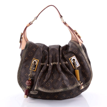 Louis Vuitton Kalahari Handbag Monogram Canvas GM Brown 2653903