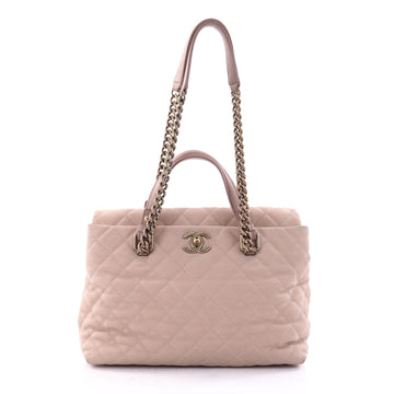 Chanel Chic Quilt Tote Quilted Caviar Medium Neutral 2655101