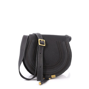 Chloe Marcie Crossbody Bag Leather Mini Black 2655601