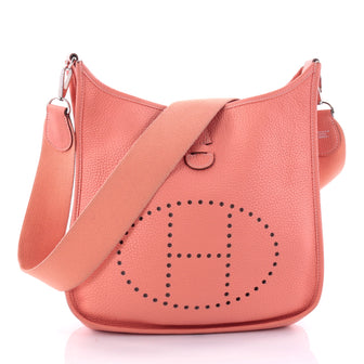Hermes Evelyne Crossbody Gen I Clemence PM Pink 2659003