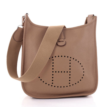 Hermes Evelyne Crossbody Gen I Togo PM Brown 2659012