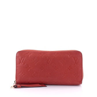 Louis Vuitton Zippy Wallet Monogram Empreinte Leather Red 2660602