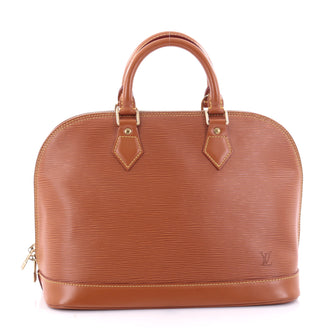 Louis Vuitton Vintage Alma Handbag Epi Leather PM Brown 2661205