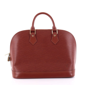 Louis Vuitton Vintage Alma Handbag Epi Leather PM Brown 2661206