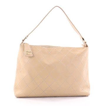 Chanel Surpique Hobo Calfskin Large Neutral 2661305