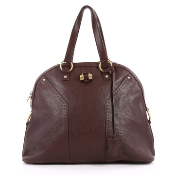 Saint Laurent Muse Shoulder Bag Leather Large Brown 2662402