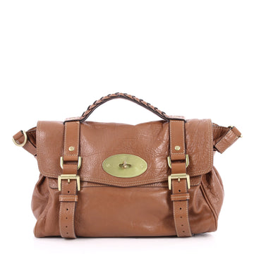 Mulberry Alexa Satchel Soft Buffalo Medium Brown 2664401